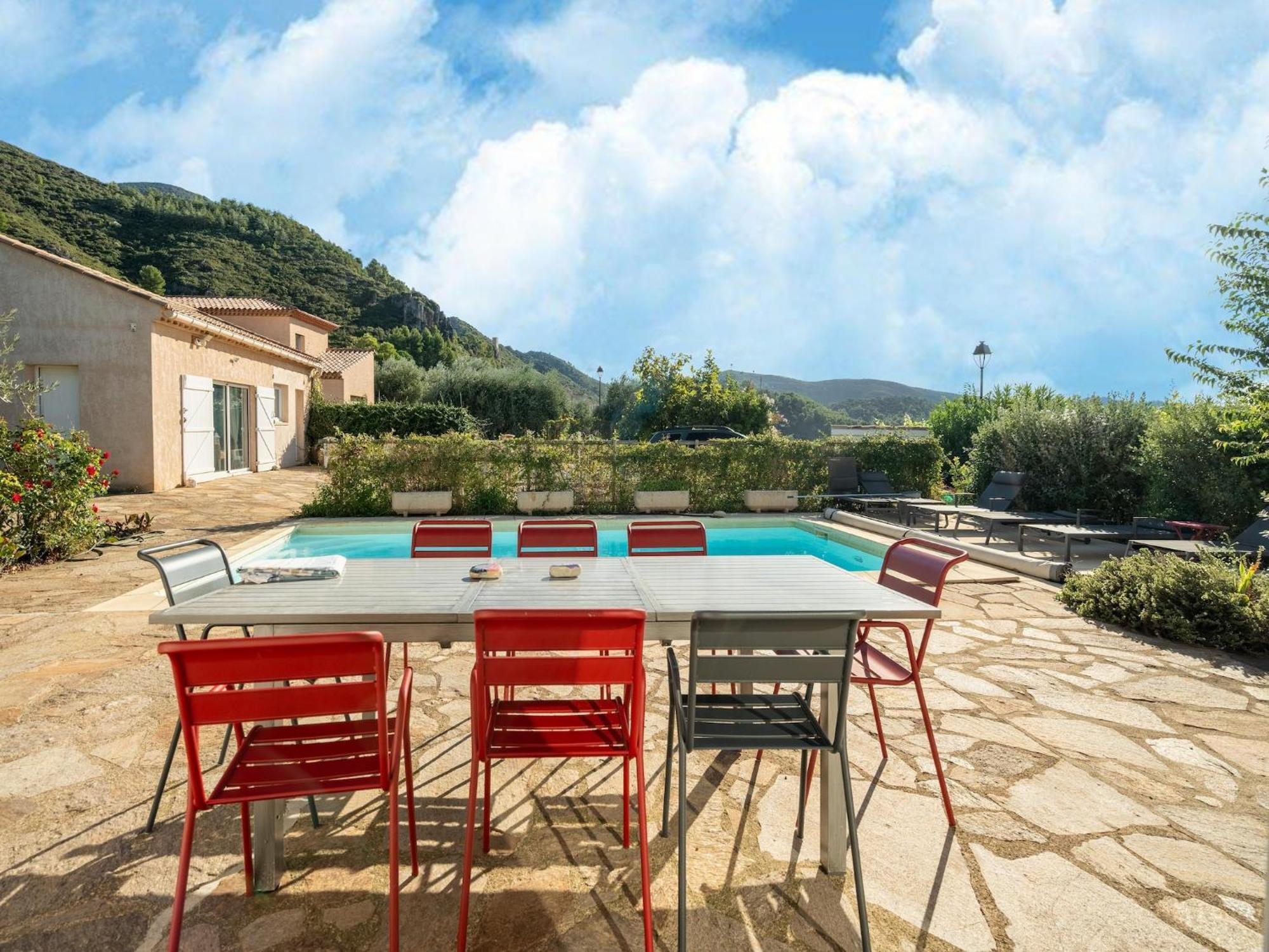 House In The South Of France With Private Pool Villa Roquebrun Exterior foto